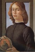 Sandro Botticelli Man as oil painting on canvas